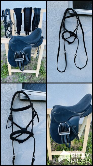 Pony-Set: Sattel, Bauchgurt, Zaum, Zügel, Margit Spreitzer, Saddle Accessories, Biberbach, Image 8