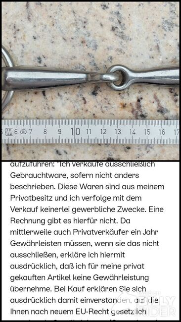 Pony Gebiss 14 cm, Celina, Gebisse, Peißenberg, Abbildung 3