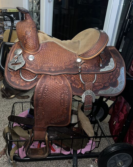 Pony saddle., Alamo Equitation, Nikki, Western Saddle, Linden, Image 2