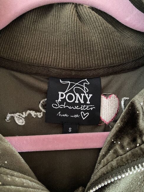 Ponyschwester Sweater Rosa Grün Samt Glitzer in S, Ponyschwester , Omgahorse, Shirts & Tops, Düsseldorf, Image 5