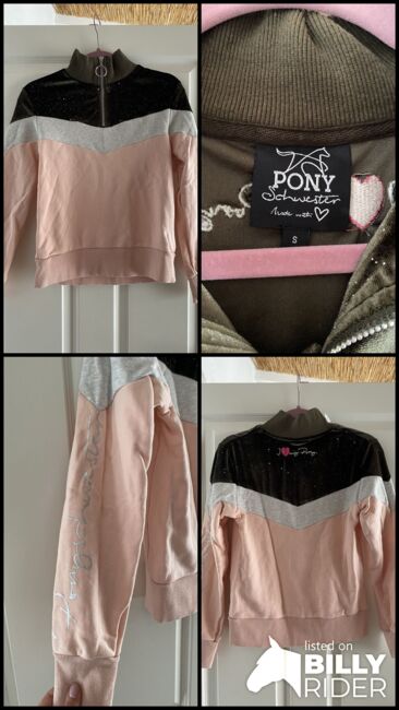 Ponyschwester Sweater Rosa Grün Samt Glitzer in S, Ponyschwester , Omgahorse, Koszulki i t-shirty, Düsseldorf, Image 6