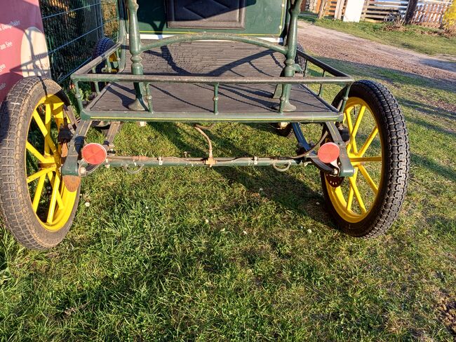 Ponykutsche Trainingswagen Wagonette Luftbereifung, Double J Ranch , Carriages, Luckenwalde, Image 5