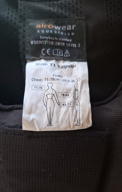 Airowear EQUESTRIAN Sicherheitshinweis T1, Airowear EQUESTRIAN , Michelle, Kamizelki ochronne, Krefeld 