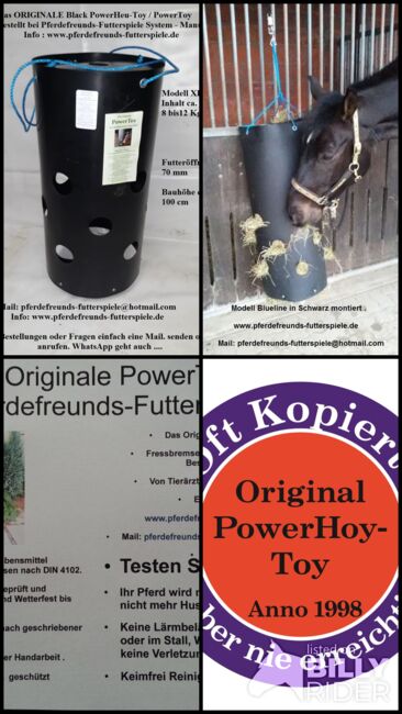 PowerHeu-Toy Original Powertoy Heunetz Heuraufe, ORIGINAL   Power-Toy / PowerHeu-Toy PowerHeu-Toy BlackPower in XL, Pferdefreunds-Futterspiele ( Thorsten Puhlmann ) , Hay & Straw, Hitzacker , Image 6