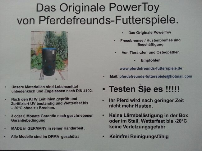 PowerHeu-Toy Original Powertoy Heunetz Heuraufe, ORIGINAL   Power-Toy / PowerHeu-Toy Modell Greenline in XL Inhalt ca.8 bis 12 Kg. ca. 120 Liter, Pferdefreunds-Futterspiele ( Thorsten Puhlmann ) , Pasza i suplementy dla koni, Hitzacker , Image 2