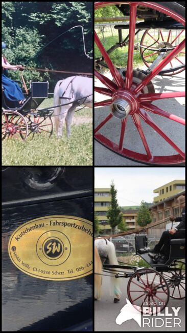 Pferdekutsche: Hochwertige, dunkelblaue SW-Wagonette, SW Wagonette, Patricia, Powozy konne, Baar, Image 6