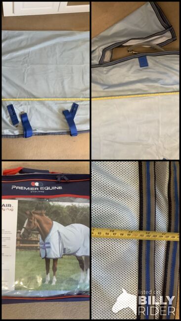 Premier Equine mesh air, no neck fly rug 6’6-6’9, Premier Equine  Mesh Air fly rug, Claire Osborne, Fly & Insect Control, Image 6