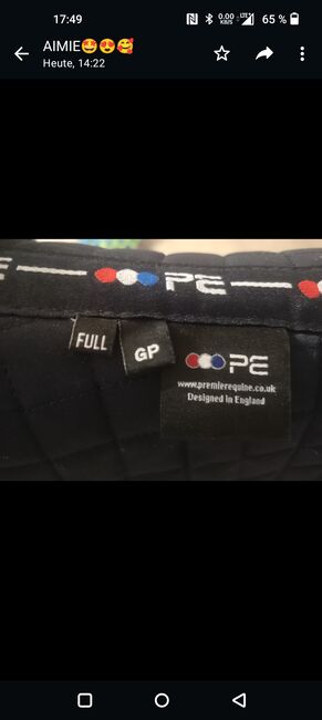 Premier Equine Schabracke, Premier Equine , Susanne , Dressage Pads, Adelsdorf, Image 4
