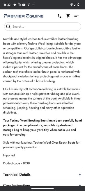 Premier Equine techno wool brushing boots, Premier Equine , Gemma, Sonstiges, Driffield, Abbildung 4