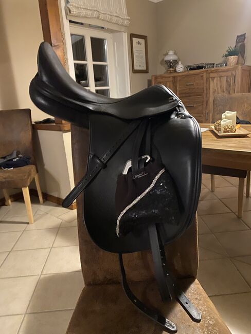 Prestige Dressursattel X-Helen mit Lackverzierungen, Prestige X-Helen, Anhedonje, Dressage Saddle, Bockhorn Adelheidsgroden, Image 4