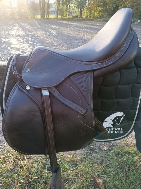 Prestige springsattel Versailles Tobacco, Prestige  Versailles , Katja Kunnitz , Jumping Saddle, Ffm , Image 6