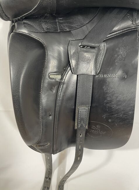 Prestige Modena Dressursattel, schwarz, 17/33 + Steigbügelriemen, Prestige  Modena, Johanna , Dressage Saddle, Reutlingen , Image 5