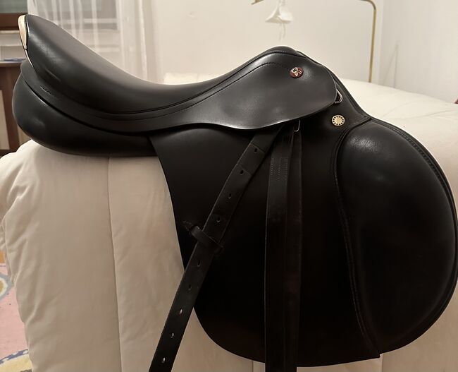 Prestige Springsattel 17 Zoll (super Zustand), Prestige Elastic Professional, Emma Schönlau, Jumping Saddle, Mülheim an der Ruhr 