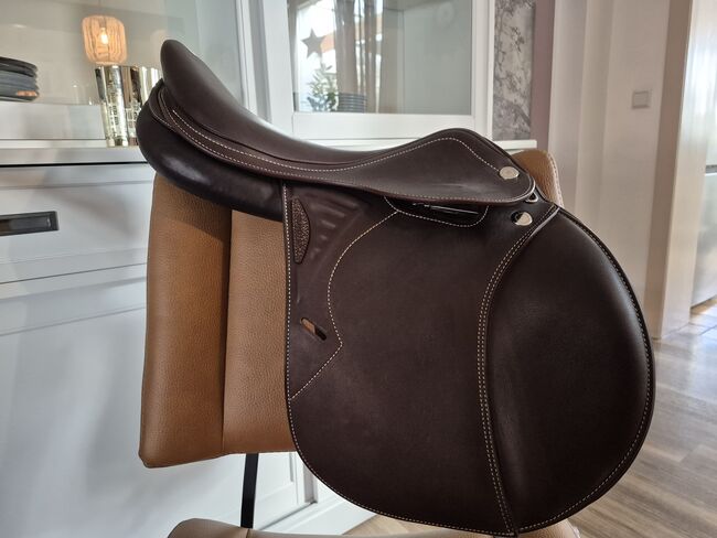 Prestige Versailles D Springsattel Tabacco (fast neu), Prestige Versailles D, S.Sieben, Jumping Saddle, Kevelaer