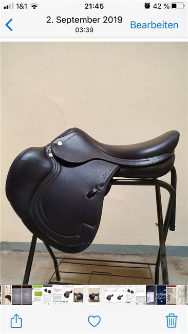 Prestige X - Contact D + 2 cm, Prestige  X- Contact D ( dupliertes Leder) + 2 cm, Jana Minack, Jumping Saddle, Berlin, Image 6