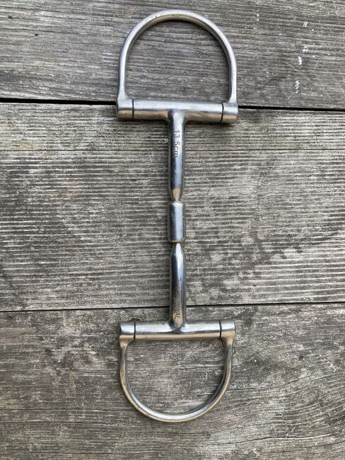 Pro Cheval D-Ring Gebiß, 13,5 cm, 11 mm, Pro Cheval D-Ring, einfach gebrochen, Kupfereinlagerungen, Andrea, Gebisse, Sasbach