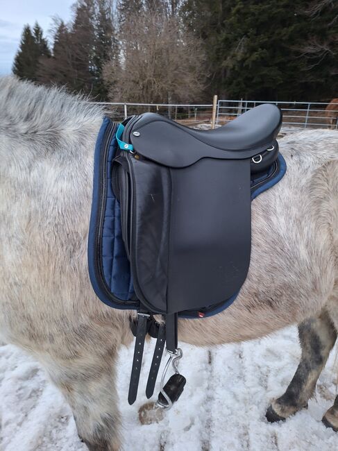 Prydi Standard Sattel 17,5, schwarz 106°, Prydi, Sina Baurmann , Icelandic Saddle, Moos