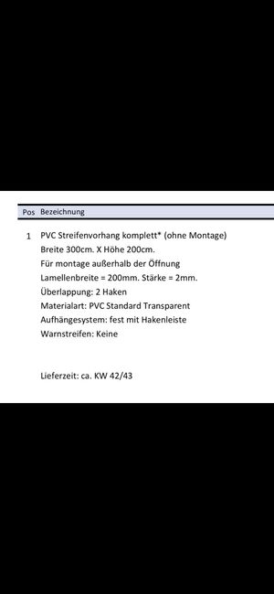 PVC Lamellen Vorhang, Corinna Schägner, Tack Room & Stable Supplies, Steinmauern , Image 2