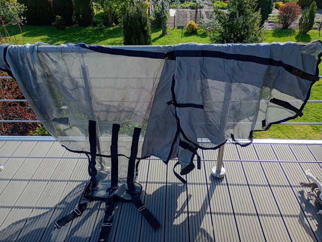 QHP Fliegendecke mit abnehmbaren Halsteil 125 cm, QHP, Sophie, Horse Blankets, Sheets & Coolers, Neuendorf bei Elmshorn, Image 3