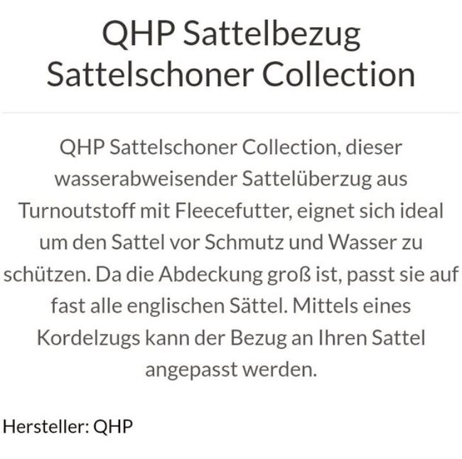 ⭐️QHP/Neuwertiger Sattelschoner Collection⭐️, QHP  Collection , Familie Rose, Sattelzubehör, Wrestedt, Abbildung 3