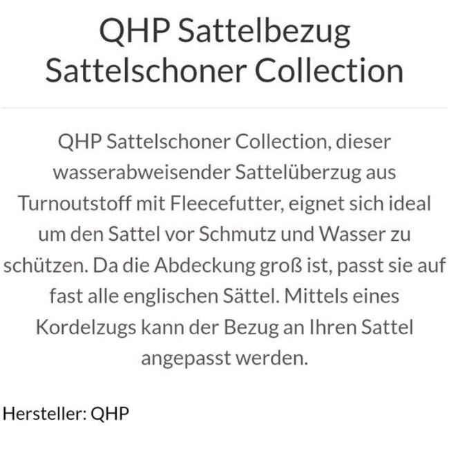 ⭐️QHP/Neuwertiger Sattelschoner Collection⭐️, QHP  Collection , Familie Rose, Sattelzubehör, Wrestedt, Abbildung 7