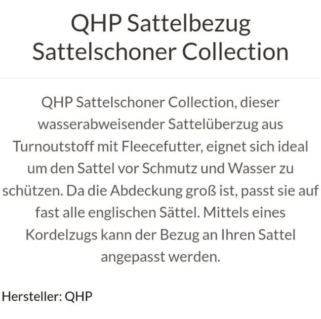 ⭐️QHP/Neuwertiger Sattelschoner Collection⭐️, QHP  Collection , Familie Rose, Siodło akcesoria, Wrestedt, Image 3