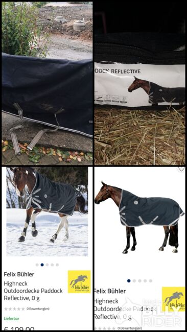 Regendecke Felix bühler 1.35m, Felix bühler  Outdoordecke highneck , Janine , Horse Blankets, Sheets & Coolers, Nachrodt , Image 6