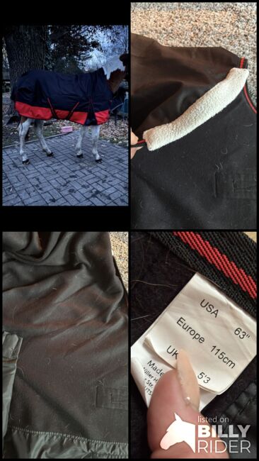 Regen-/Outdoor Decke, 115cm, 0g, High Neck, Charlotte, Horse Blankets, Sheets & Coolers, Panketal, Image 6