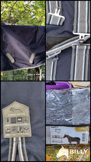 Regendecke Outdoordecke 105cm 0g Pony, Thermo Master Kadir IV, Maja, Horse Blankets, Sheets & Coolers, Stuttgart, Image 11
