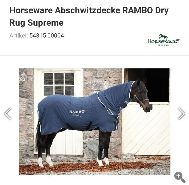 Abschwitzdecke Rambo DryRug, Rambo, Mieke Feddersen , Horse Blankets, Sheets & Coolers, Buxtehude , Image 3