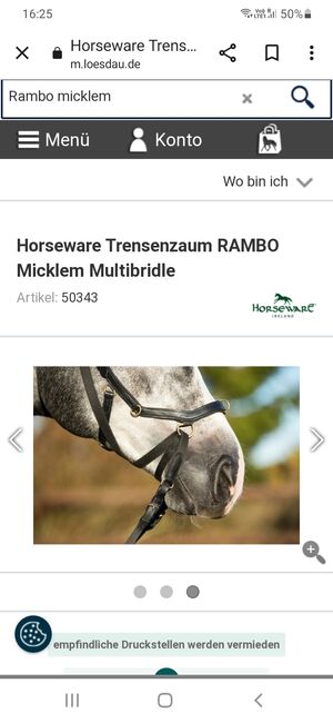 Rambo Miklem Multibridle, Horseware Multibridle Miklem , Mireille, Ogłowia bezwędzidłowe, Freudenburg, Image 3