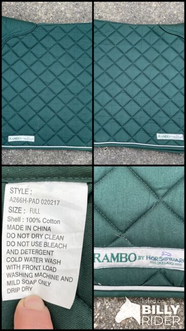 Rambo Saddle Pad, Rambo, Lucy, Inne podkładki pod siodło, Image 6