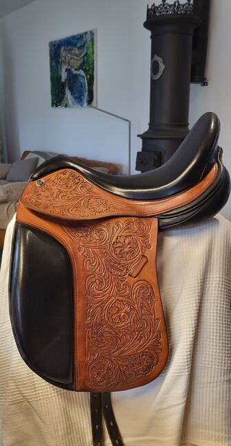 Rarität: Wunderschöner Sattel Maxima Flora von Deuber, Deuber&Partner Maxima Flora, Tatjana Gogoll, Dressage Saddle, Ratingen