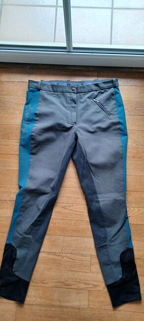 VERKAUFE Reithose Equilibre petrol-grau, Krämer, Equilibre, Antonia S., Breeches & Jodhpurs, Hurlach, Image 4