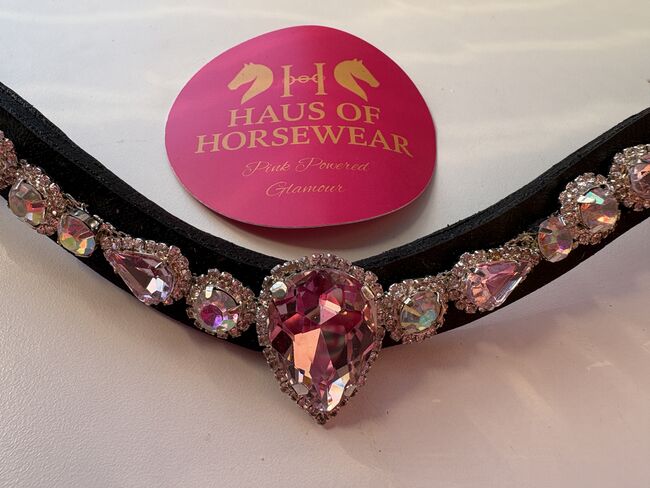 Real crystal browbands, Haus of Horsewear , Nicola , Browbands, Basildon