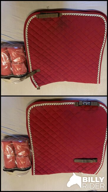 Rotes Set zu verkaufen WB, Natalie Jablonski, Dressage Pads, Köln, Image 3