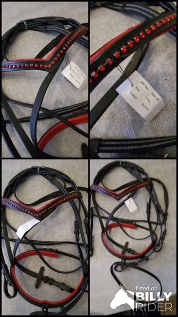 Rote Trense Zaum Zaumzeug Pferd WB Full, bolle, Bridles & Headstalls, Eußenheim, Image 5