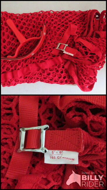 Red Sweat Rug and Scraper, Kirsten Davies, Derki dla konia, Fordingbridge, Image 3