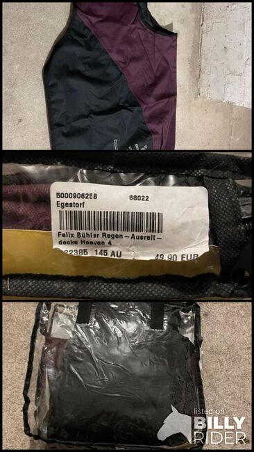 Regenausreitdecke 145cm NEU, Janina S., Horse Blankets, Sheets & Coolers, Uelzen, Image 4