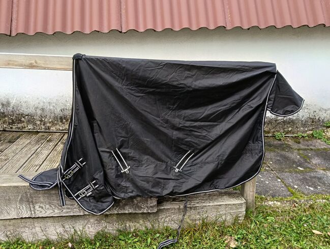Regendecke 125 cm schwarz 0 g Innenseite glatt, Franzi, Horse Blankets, Sheets & Coolers, Ebsdorfergrund