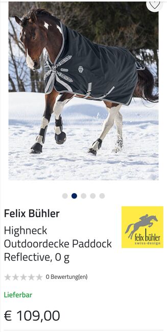 Regendecke Felix bühler 1.35m, Felix bühler  Outdoordecke highneck , Janine , Horse Blankets, Sheets & Coolers, Nachrodt , Image 4