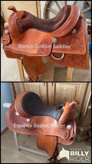 Reining Sattel, Blanco Custom Saddles, Equiflex, Maggie, Western Saddle, Eglisau, Image 3