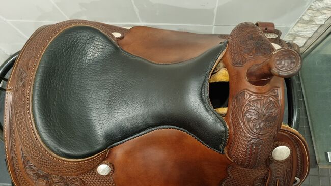 Reiningsattel Westernsattel Showsattel Custom Made Sattel, JS Saddle , Susi , Western Saddle, Linsengericht, Image 7