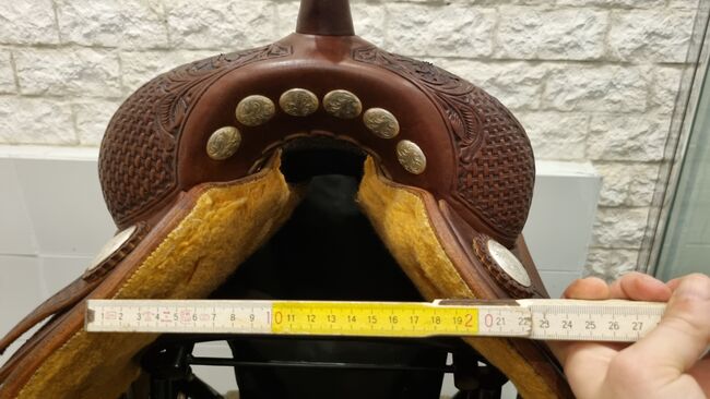 Reiningsattel Westernsattel Showsattel Custom Made Sattel, JS Saddle , Susi , Western Saddle, Linsengericht, Image 12