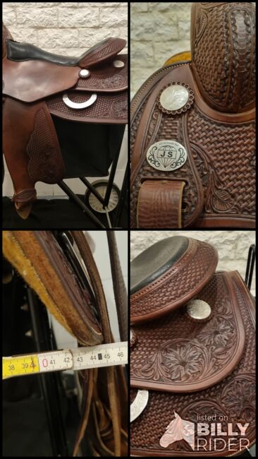 Reiningsattel Westernsattel Showsattel Custom Made Sattel, JS Saddle , Susi , Western Saddle, Linsengericht, Image 20