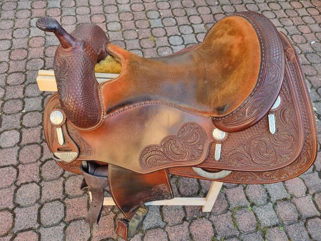 Reiningsattel Westernsattel Showsattel Bobs Custom Fappani, Bob's  AF Reiner Fappani , Susi , Western Saddle, Linsengericht, Image 3