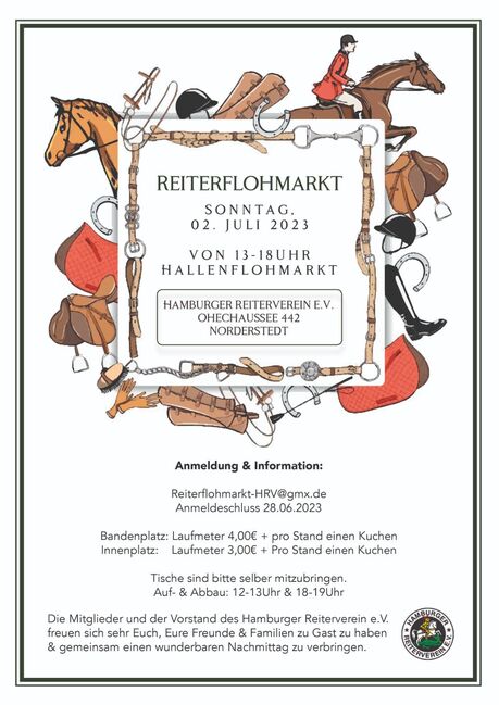 Reiterflohmarkt im Hamburger Reiterverein am So 02.07., Alle, Reiterflohmarkt-HRV, Flohmärkte, Lagerverkäufe, Messen & Co., Norderstedt