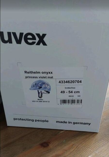 Reiterhelm uvex Unfallfrei mit OVP, Uvex Princes Violet mat, Björn , Reithelme, Issum, Abbildung 4