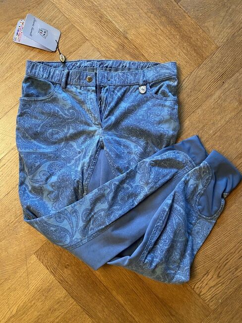 Reithose Blau gemustert, HKM Laura Garelli, Marina, Reithosen, Remscheid