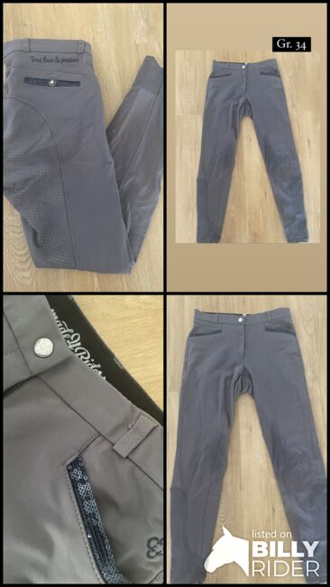 Reithose Fullgrip 4riders grau, 4 riders , Vanessa Hoffmann, Breeches & Jodhpurs, Ranstadt , Image 10